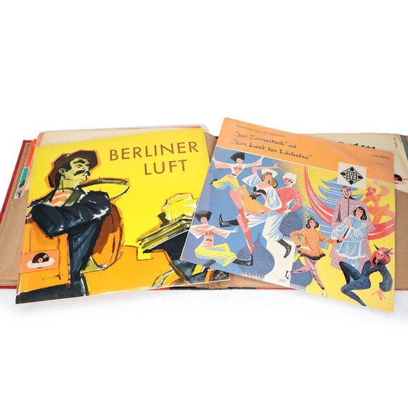 Vintage German 10" Vinyl Records & Case 1950s/60s Music Collectable Lot of 12 - Picture 4 of 13